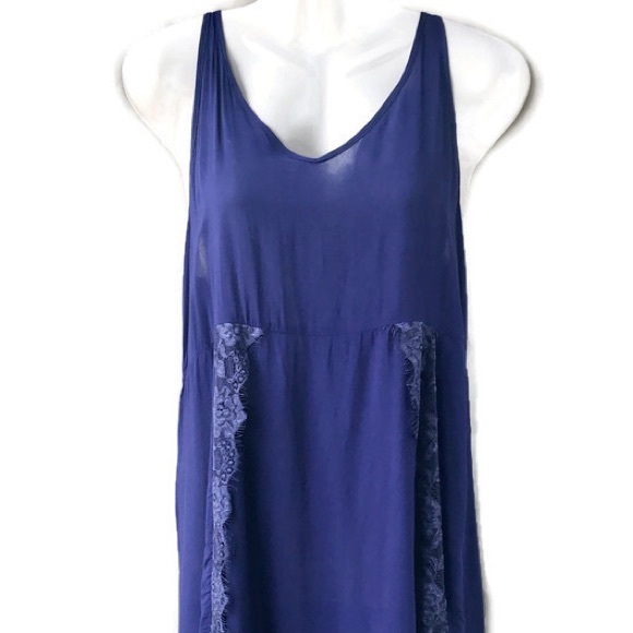 Free People Intimately Royal Blue Lace Dress, Lrg - Picture 6 of 8